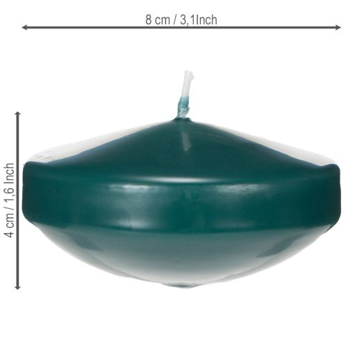 tételeket Úszógyertya ünnepi alkalmakra és hangulatos dekorációhoz, 8 cm, 8 darab