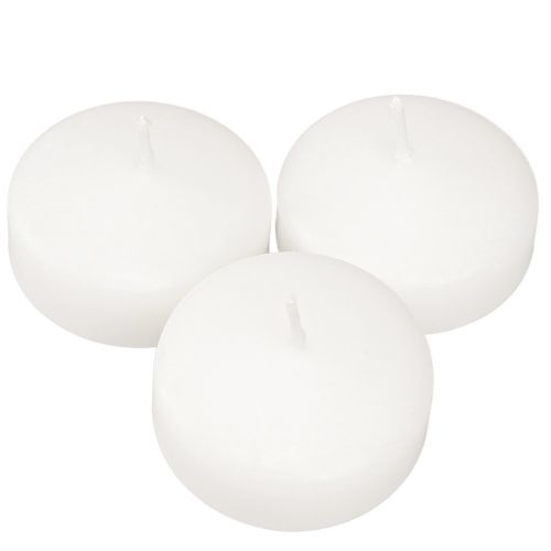 Floristik24 Lebegő gyertyák Fehér 4,5cm 28 db