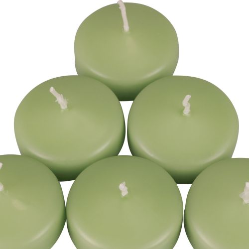 tételeket Lebegő gyertya zöld Wenzel gyertya lágy zöld 30×50mm 8db