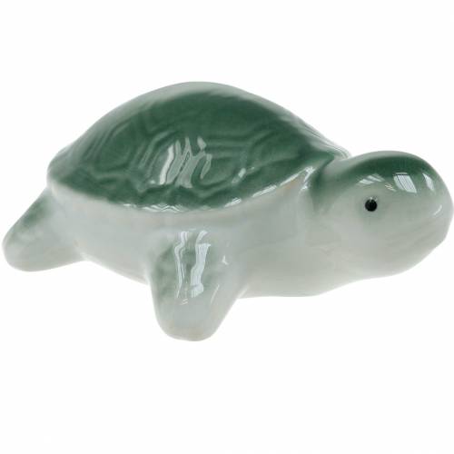Floristik24 Lebegő kerámia teknős zöld 11,5cm 1db