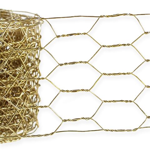 Floristik24 Hatszögletű fonat 50mm 5m arany