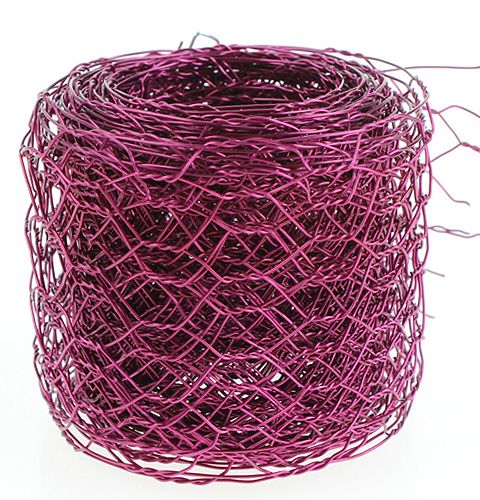 Floristik24 Hatszögletű fonat rózsaszín 50mm 5m