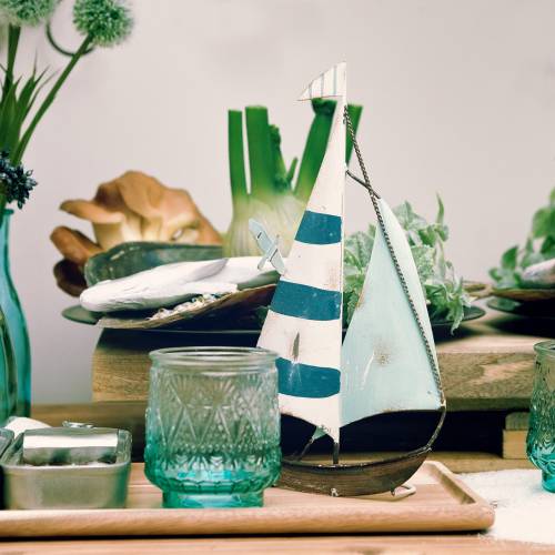 Floristik24 Fém vitorlás 15cm x 28cm