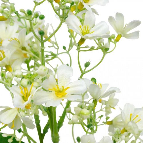 tételeket Műselyem robbanás, virágdísz, selyemvirág, díszvirág fehér L72cm