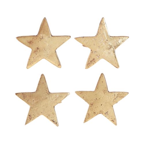 tételeket Szalvétagyűrűk csillagarany antik megjelenésű fém 6,5cm Ø4cm 4 db