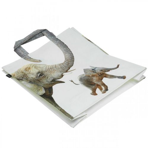 Floristik24 Bevásárlótáska, bevásárlótáska B39,5cm táska elefánt