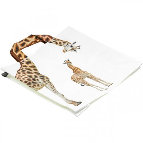 Floristik24 Bevásárlótáska, bevásárlótáska B39,5cm táska zsiráf