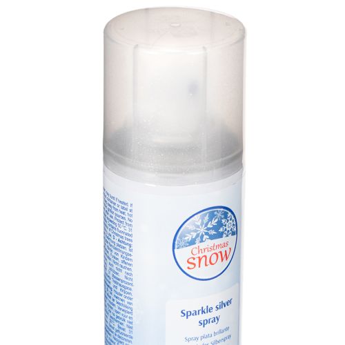 Ezüst spray hó spray csillámpor ablakokra és téli dekorációra 150ml | Floristik24.hu