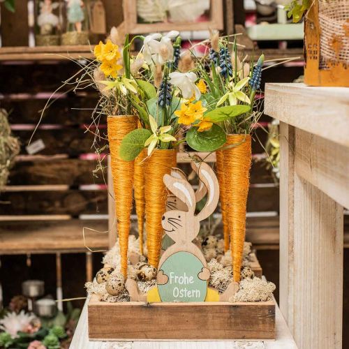 Floristik24 Szizál hegyes váza narancssárga Ø1,5cm L15cm 20 db