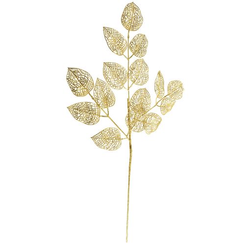 tételeket Skeleton Leaves mesterséges fűzfa levelek Gold Branch Deco 63cm