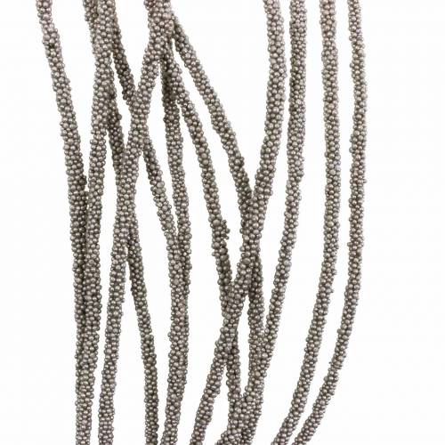 Floristik24 Zamatos füzér függő zöld, bronz metál 140cm