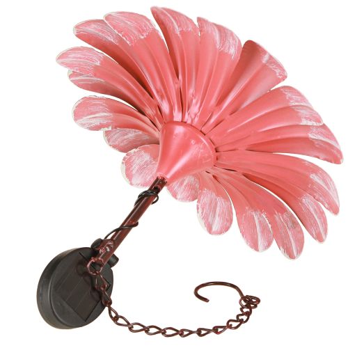 tételeket Solar LED virágos kerti lámpa LED fém rózsaszín Ø30cm