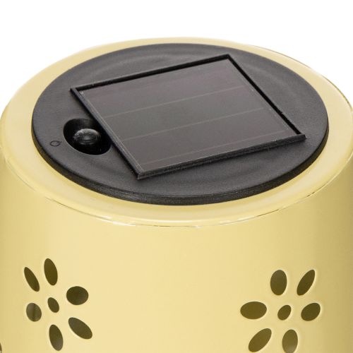 tételeket Napelemes asztali lámpa finom virágmintával erkélyre vagy teraszra, 28 cm