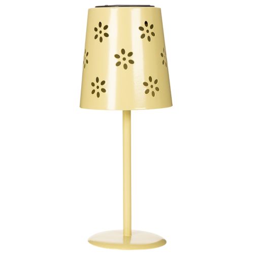 tételeket Napelemes asztali lámpa finom virágmintával erkélyre vagy teraszra, 28 cm