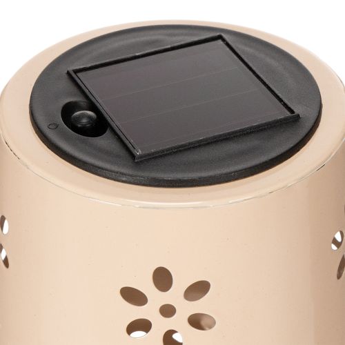 tételeket Virágmintás asztali lámpa, napelemes, romantikus kerti világításhoz, 28 cm