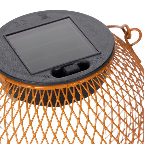 tételeket Napelemes LED lámpa hangulatos kerti világításhoz, vonzó fém kivitelben, 12 cm