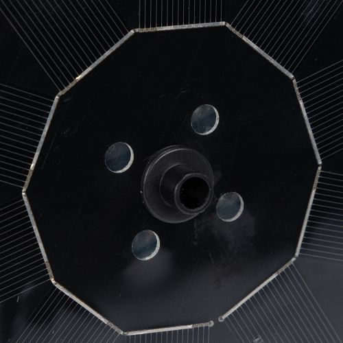 tételeket Napelemes szivattyú kerti tavakhoz, úszó, dekoratív vízijáték LED-del, 16 cm