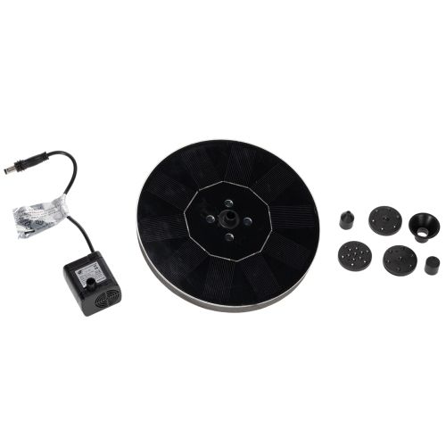 tételeket Napelemes szivattyú kerti tavakhoz, úszó, dekoratív vízijáték LED-del, 16 cm