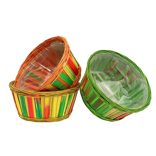 Forgácstál kerek tarka Ø 20cm 12 db