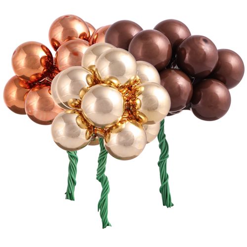 tételeket Tükör Bogyók Üveghuzal Arany Barna Sárgabarack Ø20mm 140 db