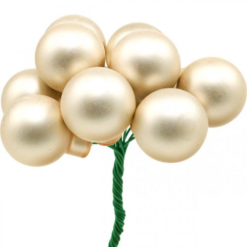 Floristik24 Mini karácsonyi labdák drótüvegen Ø25mm rózsaszín 140 db