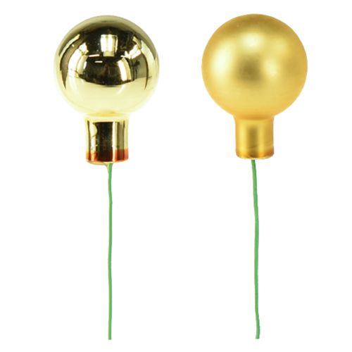 tételeket Mini karácsonyfa golyók üveg tükör bogyók Ø20mm 140 db