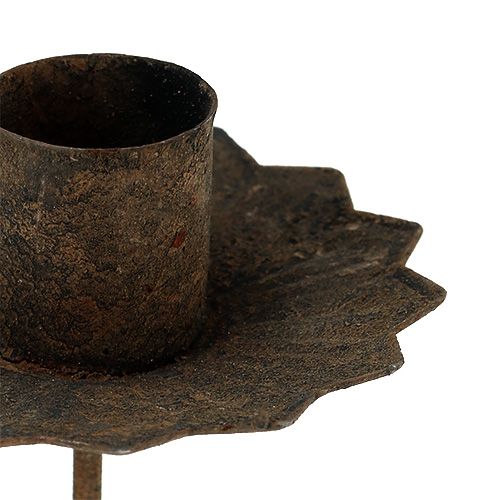 Floristik24 Kúpos gyertyatartó behelyezhető Ø7cm rozsda 4db