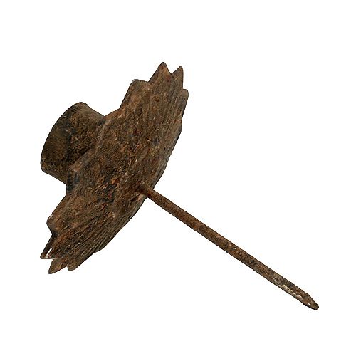 Floristik24 Kúpos gyertyatartó behelyezhető Ø7cm rozsda 4db