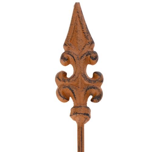 tételeket Kerti karó rusztikus dekorációs liliomlándzsa antik dizájnban kültéri használatra 60cm 2db