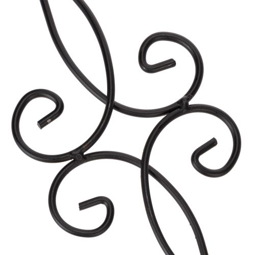 tételeket Díszes, dekoratív formájú és stílusos fémgolyóval ellátott kerti karó, 90 cm, 2 darab