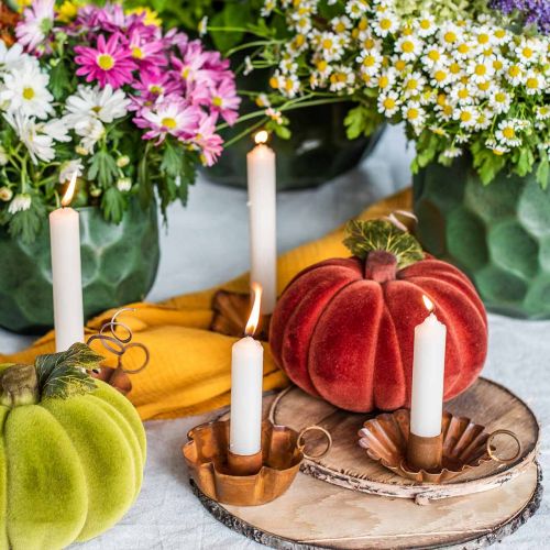 tételeket Pálcás gyertya fehér krém gyertya dekoráció 120mm/Ø21mm 6 db