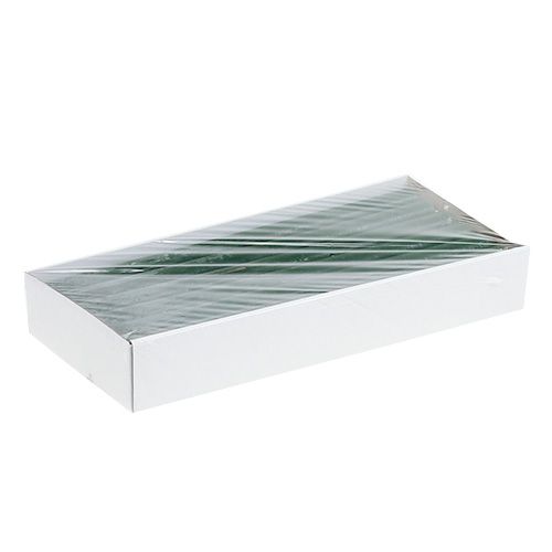 Floristik24 Kúpos gyertya sötétzöld egyszínű 34 x 240mm 4 db