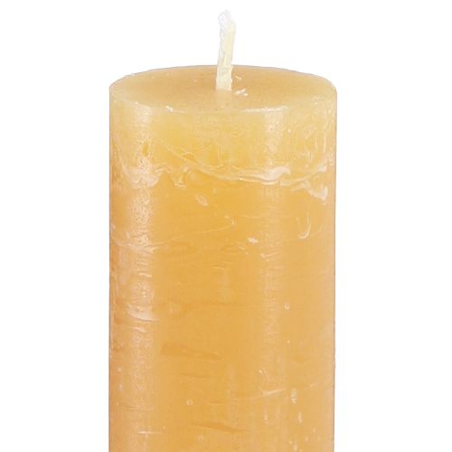 tételeket Kúpos gyertyák egyszínű gyertyák méz 34x240mm 4 db