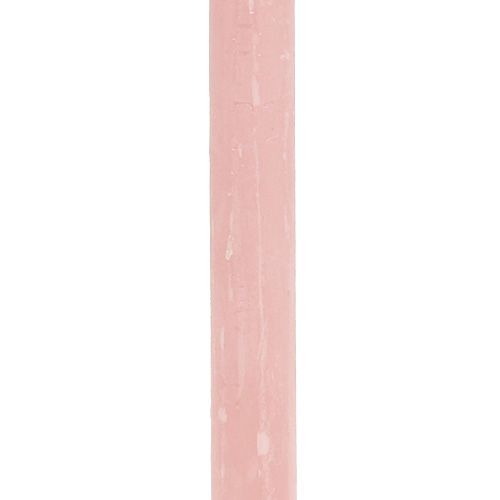 tételeket Rózsaszínen átfestett gyertyatartók 21×240mm 12db