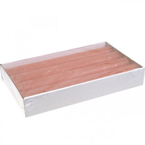 tételeket Kúpos gyertyák narancssárga barackra festve 34×240mm 4db