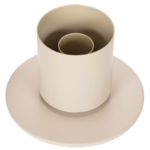 Modern kúpos gyertyatartó üveghengerrel és talppal, 31 cm | Floristik24.hu