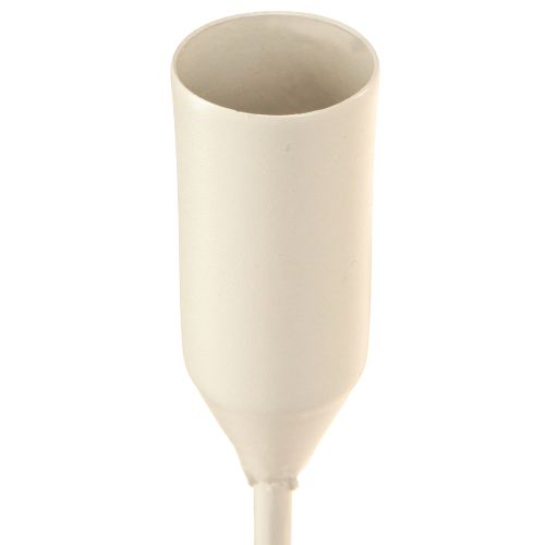 Floristik24 Szűkülő gyertyatartó 6 gyertyás szürke Ø20cm M31cm