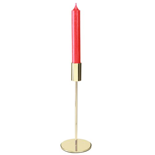 Floristik24 Arany fém gyertyatartó modern 21,5 cm 4 darabos