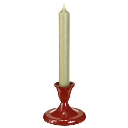 tételeket Fém gyertyatartó piros Ø8,5cm M7cm