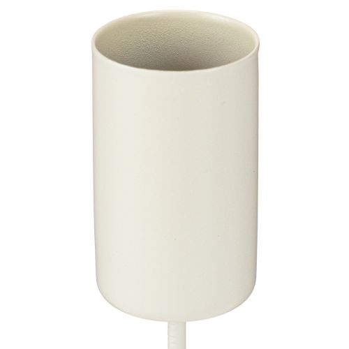 Fém gyertyatartó pálcán, bézs, M11cm, 4 darab | Floristik24.hu
