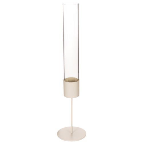 Modern, 45 cm-es üveg henger alakú gyertyatartó vétel | Floristik24.hu