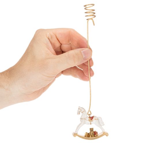 Karácsonyfa gyertyatartó hintaló 20cm 3db | Floristik24.hu