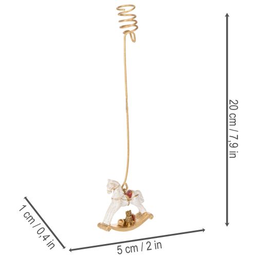 Karácsonyfa gyertyatartó hintaló 20cm 3db | Floristik24.hu