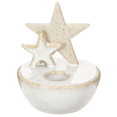 Kerámia Csillag Mécsestartók, Karácsonyi Dekoráció, 11cm, 2 Darab | Floristik24.hu