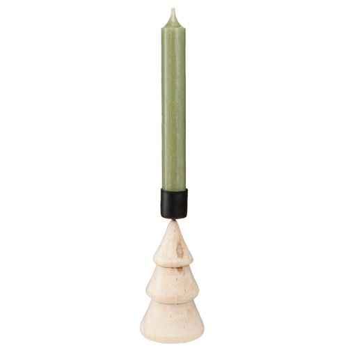 tételeket 4 db-os karácsonyfadísz gyertyatartó, natúr fa, magasság 13 cm