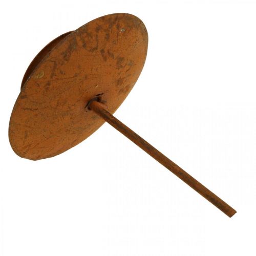 Floristik24 Fém pálcás gyertyatartó, bedugható gyertyatartó, rozsda, 8 db