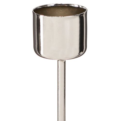 tételeket Pálcás gyertyatartó ezüst bedugáshoz Ø22mm 10,5cm 12 db