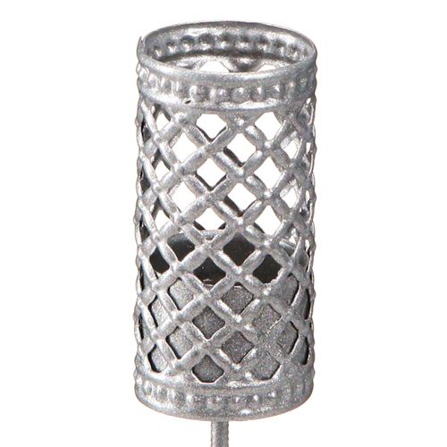 tételeket Pálcika alakú gyertyatartók, ezüstszürke, Ø22mm, M10cm, 4 darab