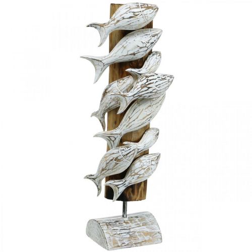 tételeket Dekoratív halállat fa halraj Tengeri dekoráció 59cm