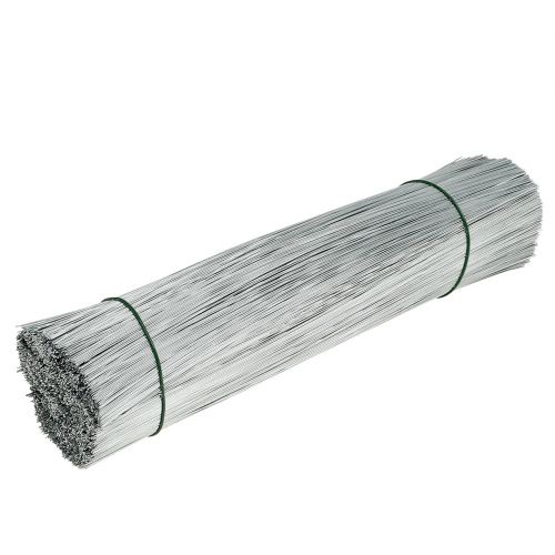 Floristik24 Tűzőhuzal, ezüsthuzal horganyzott Ø0,4mm L180mm 1kg